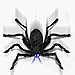 Prextex Animated Dropping Huge Black Hairy Spider/Tarantula with LED Eyes for Halloween Haunt Décor Best Halloween Decoration