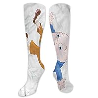 Pattern Socks,Long Socks For Men,Long Socks Women Low Cut Alice In Wonderland Humpty Dumpty 3.3"X19.6"(Long Socks)