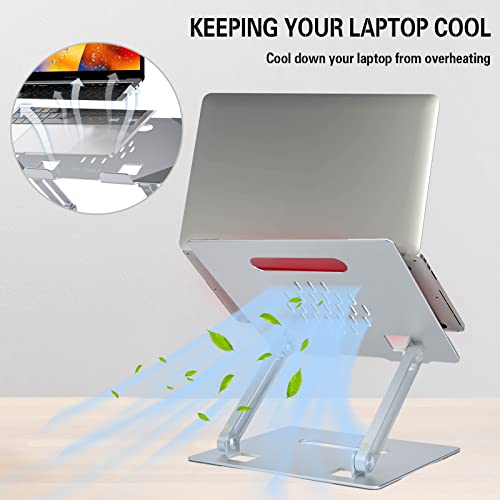 Adjustable Laptop Stand for Desk Ergonomic Aluminum Foldable Computer