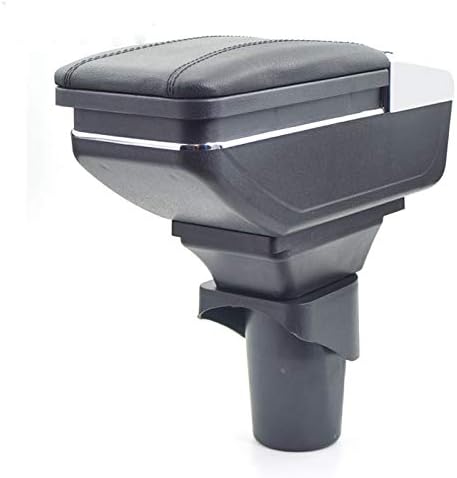 QCFSXWDDX For Nissan micra/March armrest box PU Leather central Store content box cup holder interior car-styling products accessory