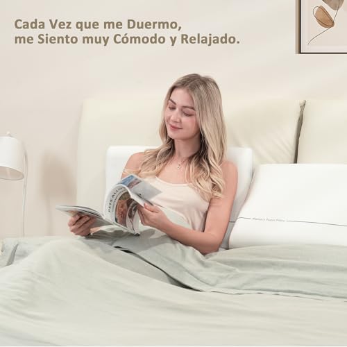 Winthome Memory Foam Pillow, Soft and Comfortable, Double-Sided Design, 0 Glue, Neck Support Pillow, Suitable for Face Up, Side and Back Sleeping, 60x40x10cm