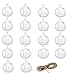 KnikGlass 80MM Globe Glass Hanging Candles Holders for Wedding Centerpieces Party Supplies (18, with 2 Side Holes) - Refresh Your Air