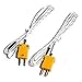 1M/3.28ft Type K Thermocouple Probe Sensor -50～400℃ for Thermometer for Air and Gas