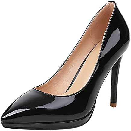 Amazon.com | FOWT Women Slip on Pointed Toe Pumps Wave Edge