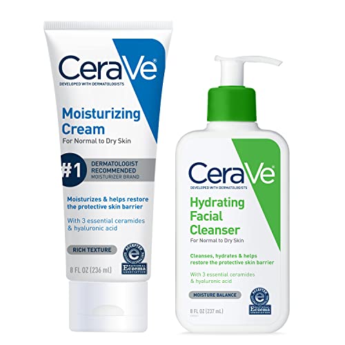 CeraVe Skin Care Set, Moisturizing Cream & Hydrating Facial Cl... 414uEB9RwuL