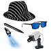 Tigerdoe Detective Costume - Spy Gear for Kids - Dress Up - Spy Costume Accessories (4 Pc) Black