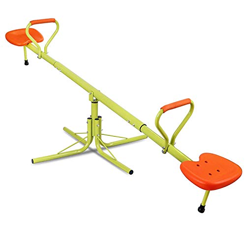 Saturnpower Seesaw for Kids Outdoor Teeter Totter ,Home Seesaw Playground Equipment Set, 360°Swivel Rotating, Spinning Toys for Kids Age 4-10,Educational Toys for Children - Thumbnail 2