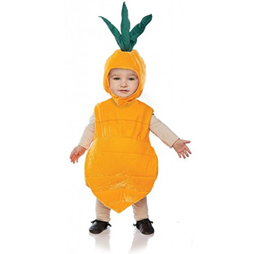 Underwraps Kid's Toddler's Plush Carrot Belly Babies Costume Childrens Costume, Orange, Extra Large