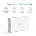 Anker 40W 5-Port High Speed Desktop USB Charger with PowerIQ Technology for iPhone, iPad Air 2, Samsung Galaxy, Nexus, HTC, Nokia and More (White)