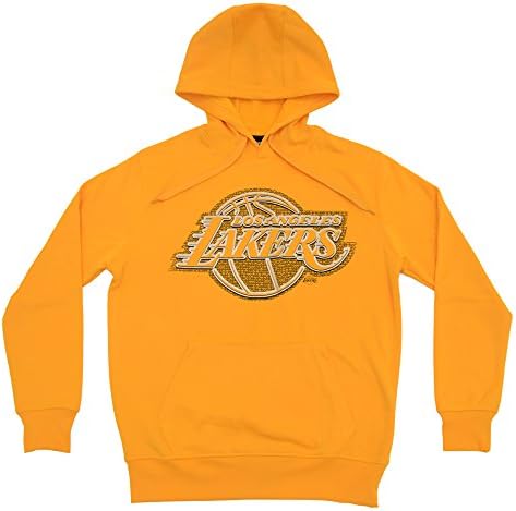 NBA Los Angeles Lakers Men's Poly Fleece Hoody, Gold, X-Large
