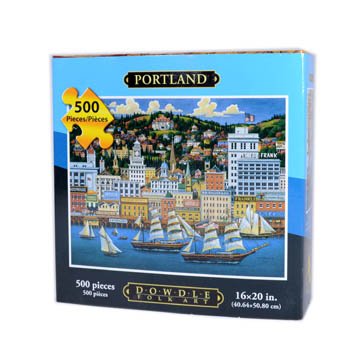 Dowdle Folk Art Portland 500pc 16x20 Puzzles Buy Online In Botswana At Botswana Desertcart Com Productid 11304236
