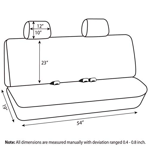 Elantrip Waterproof Rear Bench car seat Cover seat Protection Mixed