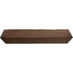 6"W x 10"H x 12'L 3-Sided (U-Beam) Hand Hewn