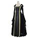 CosplayDiy Women's Medieval Renaissance Retro Gown Cosplay Costume Dress Black L