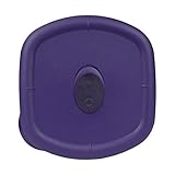 PYREX Storage Deluxe Plum 4.5-cup Square Plastic Cover