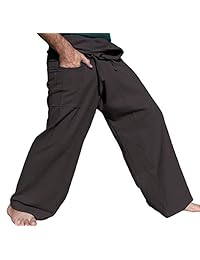 raanpahmuang marca liso grueso Muang algodón pescador Wrap de alto Pantalones