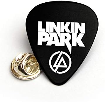 Linkin Park Guitar pick plectrum Pin Badge Tie Tac Lapel pin (BW)