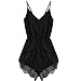 Meily? Women Strap Sleeveless Lace Chiffon Jumpsuit Rompers Playsuit