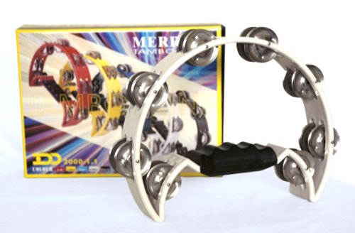 DD Pro Half Moon Tambourine White Double Row Cutaway Pricepulse