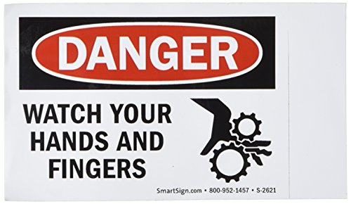 image for SmartSign by Lyle SmartSign Adhesive Vinyl OSHA Safety Sign, Legend 