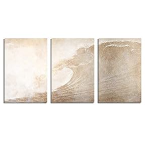 Canvas Wall Art Abstract Vintage Style Painting Artwork for Home Prints Framed - 16"x24" x 3 Panels