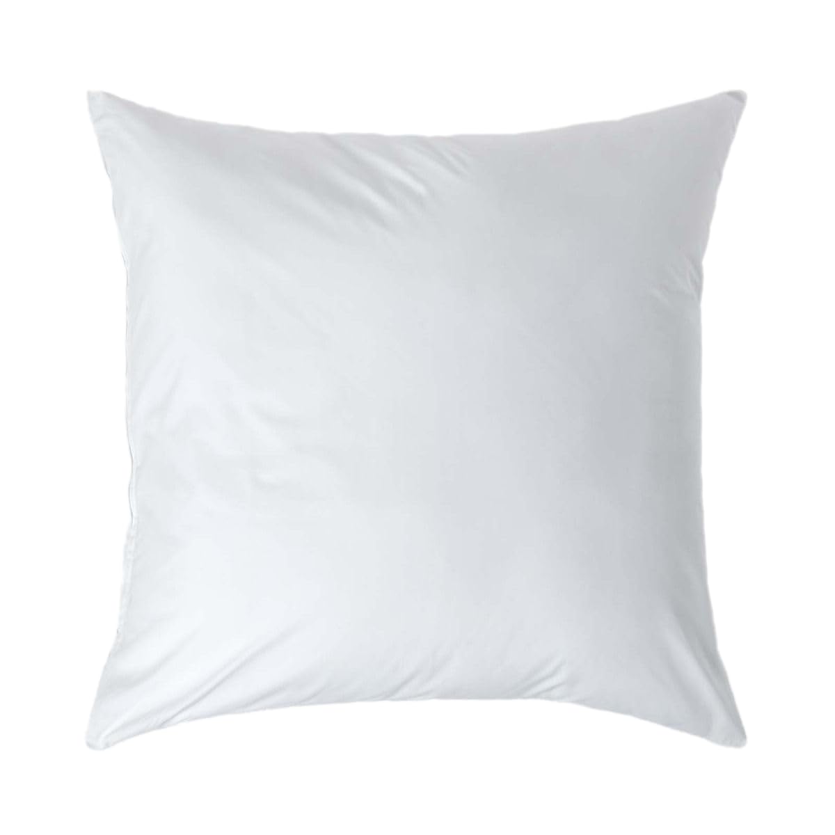 HOMESCAPES White Pure Egyptian Cotton Euro Size Pillowcase 40 x 40 cm 200 TC 400 Thread Count Percale Equivalent Pillow Case with Zip