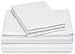 Amazon Brand – Pinzon 400-Thread-Count Hemstitch Egyptian Cotton Sheet Set - Full, White