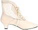 Funtasma by Pleaser Women's Dame-05/IV Ankle Boot,Ivory Polyurethane,7 M US
