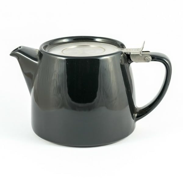 Tea People FORLIFE FST-530-BLK Stump Teapot, 530 ml, Graphite, Ceramic