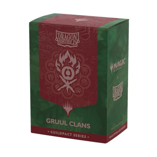 Dragon Shield | Matte Dual Art Sleeves | MTG Guildpact Series | 100 CT - Smooth & Tough Premium TCG Sleeves | Compatible with Pokemon, Flesh & Blood, One Piece & Magic the Gathering | Gruul Clans