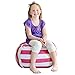 Creative QT Stuffed Animal Storage Bean Bag Chair - Stuff 'n Sit Organization for Kids Toy Storage - Toddler Size (27