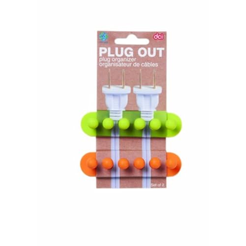 DCI Pug Out Plug Organizer, Assorted Colors, Set of 2 Home & Kitchen, Storage & Organization
