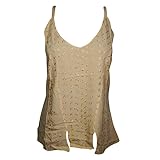 Mogul Interior Womens Sexy Tank Top Casual Comfy Spaghetti Strap top -M