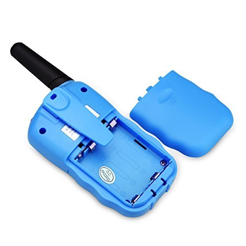FLOUREON Kids Toy Walkie Talkies Two Way Radios Walky Talky 22 Channel Long Range UHF Handheld Outdoor Kids Toy Cellphone for Children Day/Birthday (Blue x 4)