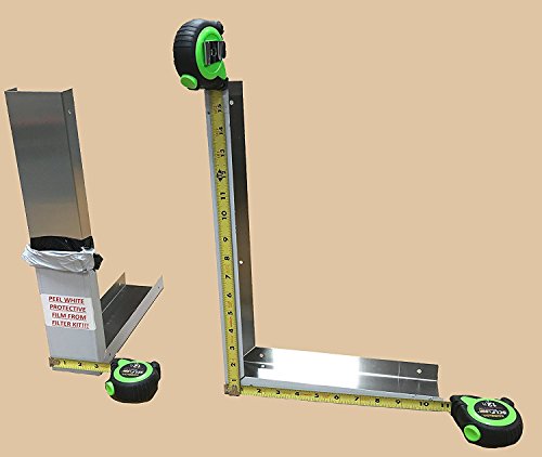 Universal Stainless Steel Over the Range L Shaped Microwave Fill Filler Kit - Fills a 36" Wide by 15-3/4" Tall Spot MF3-SS