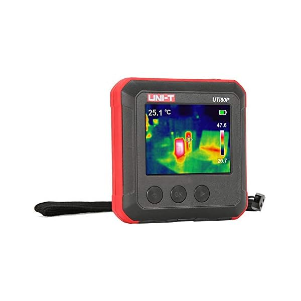 MOMIN Infrarot-Wärmebildkamera UTi80P bewegliche Digital-TFT LCD Infrarot-Wärmebildkamera -10-400 ℃ 4800 Pixel for PC…