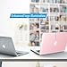 IBENZER Compatible with Old Version MacBook Air 13 Inch Case (2017-2010 Release), Models: A1466/A1369, Plastic Hard Shell Case with Keyboard & Screen Cover for Mac Air 13, Rose Quartz, A1301RQ+2