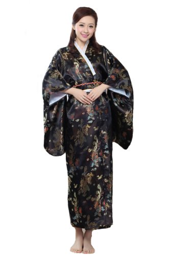 JTC Unisex-adult Kimono Robe Yukata Japanese Dress