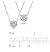 Solitaire Pendant Necklace .925 Sterling Silver Round 6mm, Silver, Size No Size