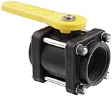 Banjo V200 Polypropylene Ball Valve, Three Piece, Standard Port, 2