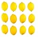 HKBAYI 12 Pcs Artificial Design Large Size Lemons Fruit Model Fashion Fake Lemon House Kitchen Party Decoration Children Toys Photography Early Learning Gifts
