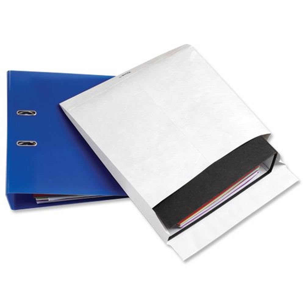 Tyvek Mailing Envelope for Storing Lever Arch Files H318xW326xD68mm Ref 990244 [Pack of 50]