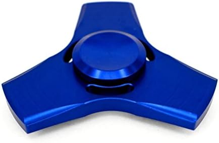 NiceTime@ EDC Fidget Spinner Tri-Spinner Fidget Toy With Premium Aluminum Material High Speed Stainless Steel Bearing ADHD Focus Anxiety Relief Toys (Blue)
