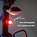 Fillixar USB Rechargeable Bike Light Front 600 Lumens, Bicycle Light Set with Rear Bike Light Included, Bike Headlight, Waterproof Front Bike Light - Black Red
