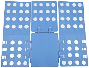 Amagg Flip Fold Adult Clothes T-shirt Folder Thickness Plastic Adjustable Laundry Folder Board Organizer,Blue