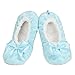 snoozies! Kidz Mini Heart Ballerina Bow Cozy Slippers