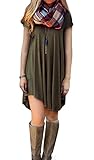Newbely Women's Tunic Casual Loose T Shirt Mini Dress