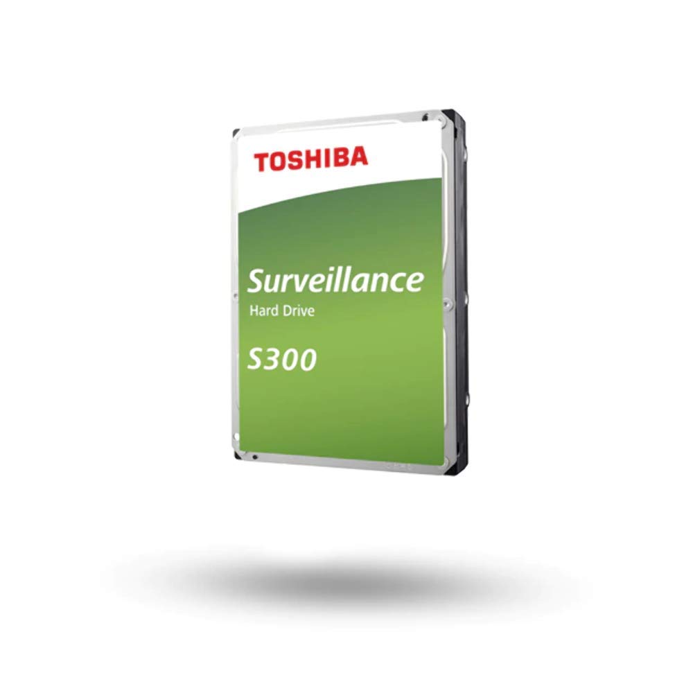 Toshiba 10TB S300 Surveillance HDD - 3.5' SATA Internal Hard Drive Supports up to 64 HD cameras at a 180TB/Year workload (HDWT720UZSVA)