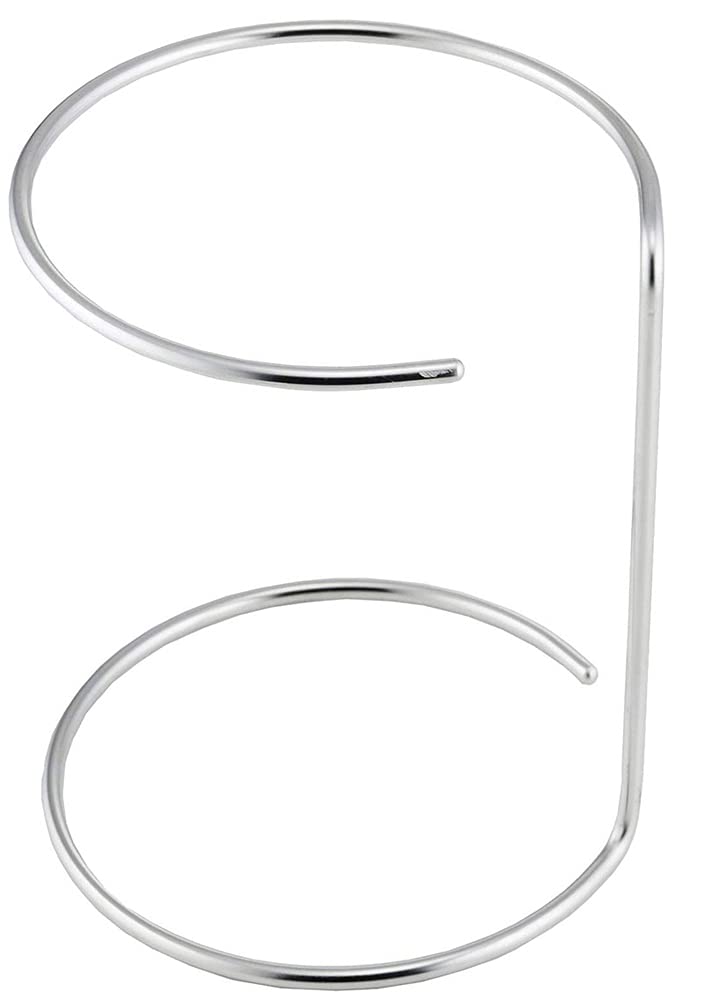 下村企販 ポリ袋ホルダー S 【日本製】 お手入れ簡単 ぬめりにくい ひっくり返して使い分け 生ごみスタンド 三角コーナー代用 卓上 ごみ箱 コンパクト シンプル 丸型 小 卓上 みかんの皮 枝豆の皮 ポリ袋再利用 エコ シルバー ステンレス 燕三条 41490 の商品画像