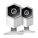 2-Pack Amcrest ProHD Shield Wireless IP Security Camera, 960P 1.3 Megapixel (1280x960P), Two-Way Audio, Super Wide 140° Viewing Angle, MicroSD & Cloud Recording, Night Vision, IPM-HX1W (White)